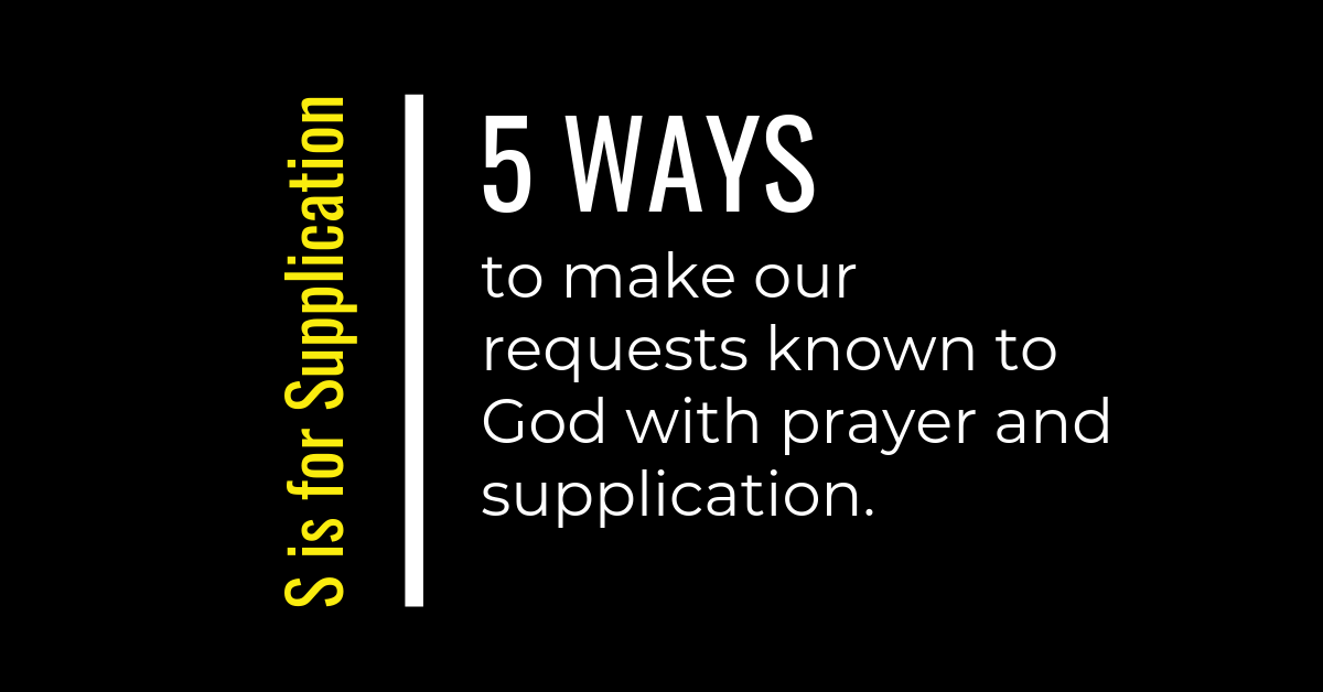 What does it mean to make supplication?