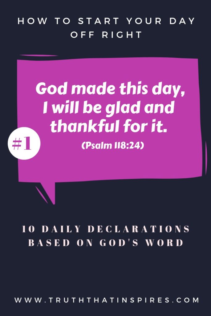 Daily Declaration 1
